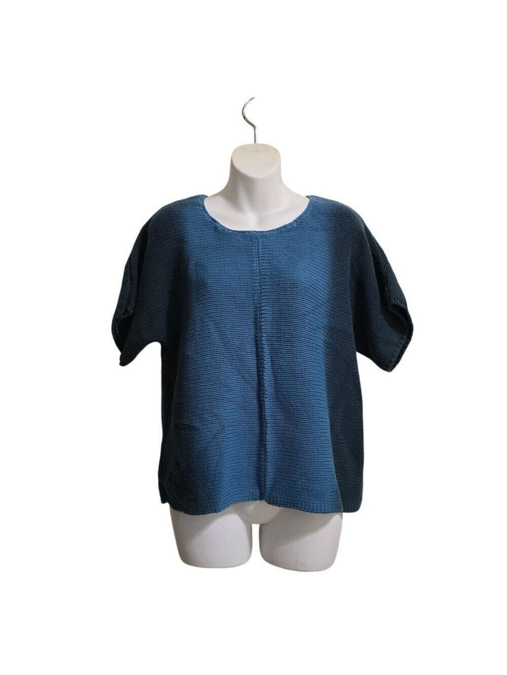 J. Jill Knit Ombre Short Dolman Sleeve Sweater Sz M